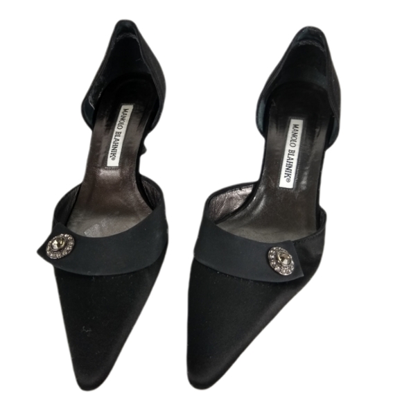 Manolo Blahnik Shoes - Manolo Blahnik D'Orsay Satin Heels Euro 36.5